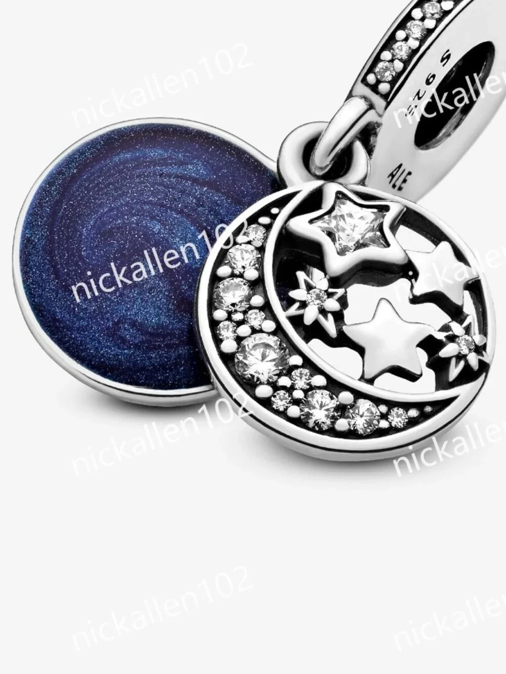 Pandora Moon & Blue Sky Dangle Charm